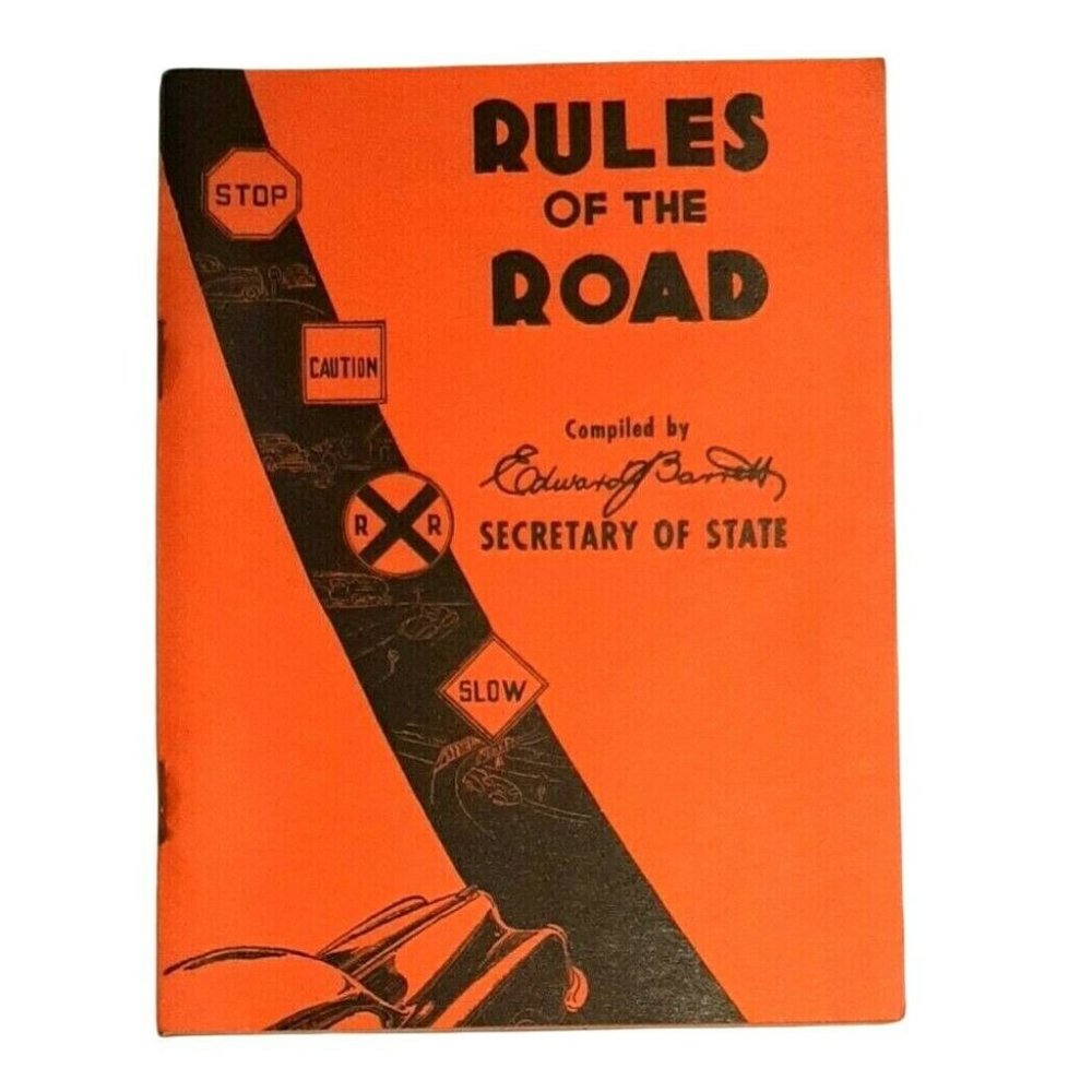 Vintage 1950 Illinois Rules of the Road Booklet Excellent Condition